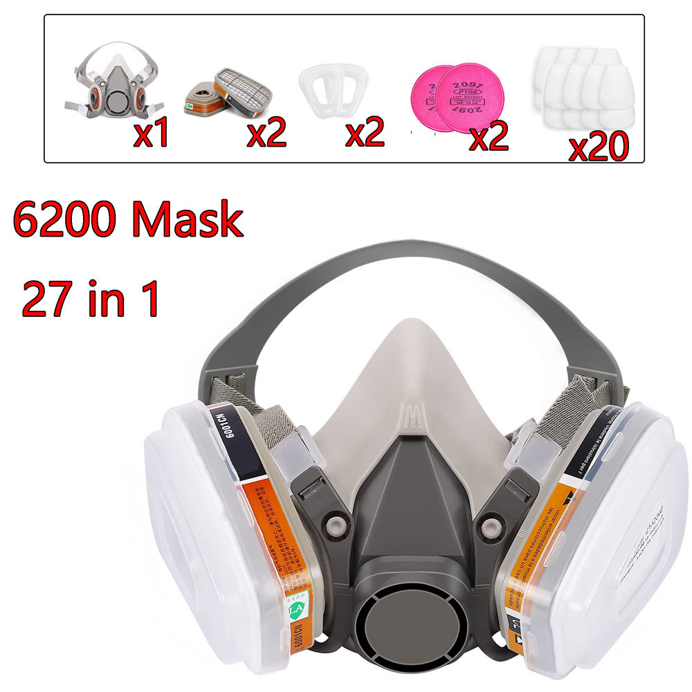 Dust Mask Construction - Gasmaske 6200 Set für Fahrzeuglackierung mit